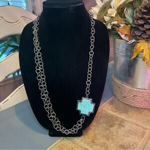 Jamie Dietrich Chainlink Cross Necklace